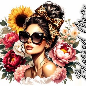 Blessed mom sunflower 20 oz tumbler